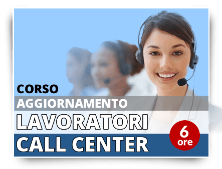 Locandina Aggiornamento lavoratori - Addetti Contact Center