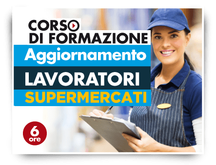 Locandina Aggiornamento lavoratori - Addetti Vendite Supermercati
